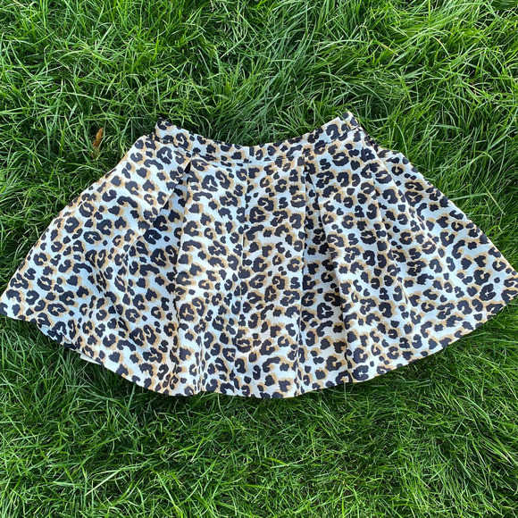 Cheetah Print Mini Skirt Forever 21 Size 24" - Picture 1 of 4